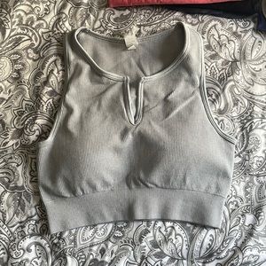 Cropped athletic top
